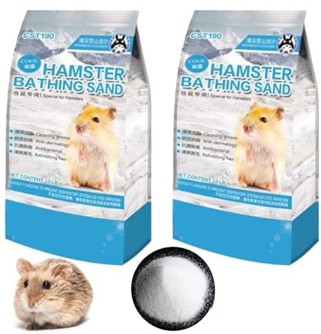 Hamiledyi Hamster Bathing Sand 4 LB Gerbil Powder Grooming Sand