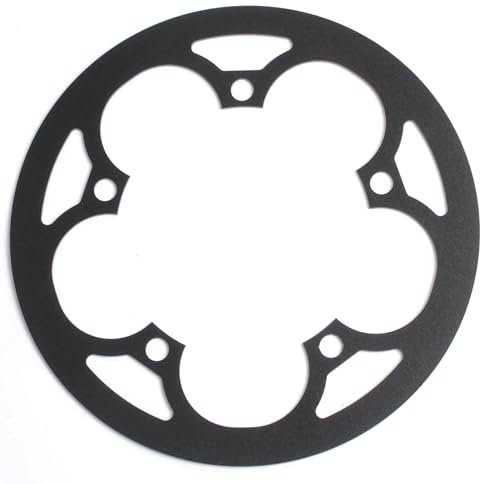 PROWHEEL Bike Chainring Guard,130MM BCD 42T/44T/46T/48T/52T/53T/54T/56T/58T/60T Aluminum Alloy Chain Ring Protector Cover for Chainring Sprockets MTB,E-Bike,Road Bike,City Bike,Folding Bike