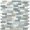 BeNice Bathroom Stick on Tiles Waterproof Splashback for Kitchen Wall Self Adhesive Mosaic Sticker Peel and Stick Brick(5 Sheets,Blue Gray)