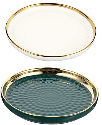 ABOOFAN 2 Pz Tortiera in Ceramica Contenitori Piatto in Ceramica con Coperchio