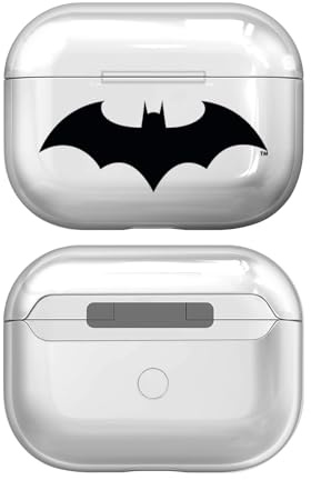 Head Case Designs Offizielle Batman DC Comics Hush Logos Durchsichtig Harte Kristall Handyhülle Hülle Huelle kompatibel mit Apple AirPods Pro 2 Charging Case