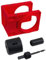 Wooden Door Lock Installation Kit - Adjustable Hole Saw, No-Drill Security Lock, Suitable for Interior Doors, Red