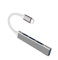 SDMAX HSX-CP032 Lightning 4-Port USB Hub, Fast Charging Port, Compatible C Power, USB Microphones/Flash Drive/Keyboard/Mouse/Sound Card: Fast Data Transfer