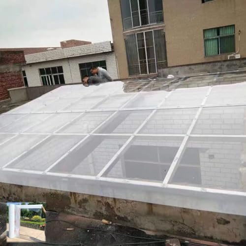XINGWANGG Gewächshaus Polycarbonatplatten 2mm Klare Acrylglas Platten,Dachverkleidungs-Ersatzplatten,Bruchsicher,Dachblech für Gerätehaus,Garten,Carports,Frühbeet,Regenfest (1,56m x 1,5m)