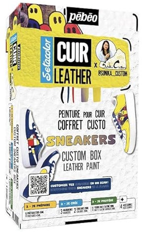 Pebeo Setacolor CUIR LEATHER Couleur pour cuir SNEAKERS