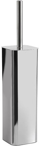 Gedy Tonga Escobillero baño, Escobilla baño, Cromo, Acero Inoxidable, 8,3 x 8,3 x 38