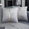 Jayusaror Kissenbezug 40x40 Samt Grau Dekokissen Gold Zierkissenbezug Deko Kissen Kissenhülle Weiche Kissenbezüge Moderne Zierkissen Bezug für Sofa Couch Schlafzimmer Wohnzimmer 2er Set