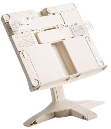 SXRQ Faltbarer Buchständer zum Lesen, Winkel höhenverstellbarer Buchhalter mit Büroklammer für Lehrbuch, Kochbücher, Tablet