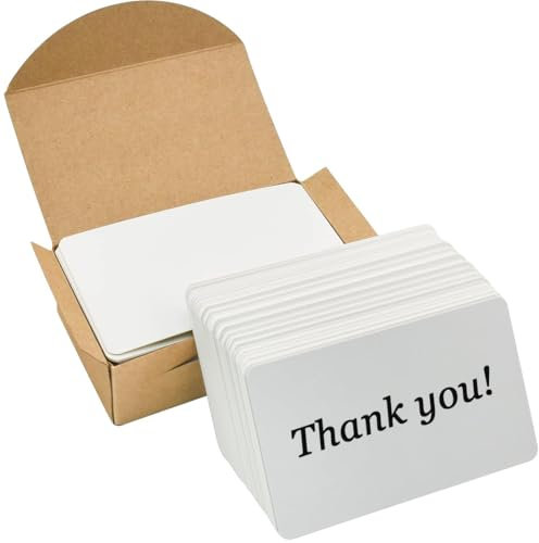 100 Pièces Cartes en Papier Vierges, Papier Carte de Visite, Flash Cards, Cartes de Papier Vierges, Carte de Postale, Carte de Remerciement - 9 x 5,2 cm