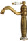 Robinet de salle de bain à une main Robinet de baignoire pivotant à 360° Robinet de lavabo monotrou Vanité Vessl Robinet haut Commercial Laiton Bol WC Mixeur Robinet Laiton Antique