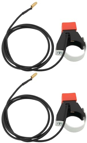 eMagTech 2 pulsanti per interruttore di uccisione per moto, 22 mm, interruttore di uccisione per manubrio con cavo per mini moto quad da 47 CC/49 CC, moto da cross, bici da corsa