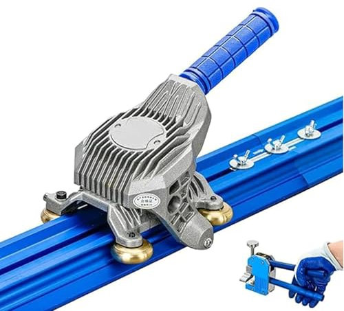 DDZJTPP 2.2M,2.3M,3M,3.8M manueller Schienen-Fliesenschneider, Großformat-Fliesenschneidemaschine mit eingebauten Saugnäpfen, Fliesen-Schiebermesser, Fliesenzange, Schneidwerkzeuge,2.2M