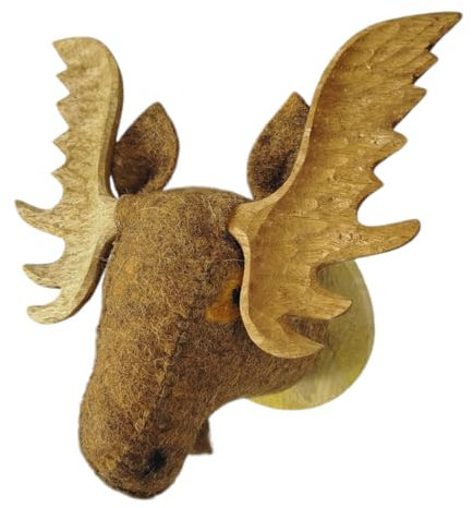 woolimals Elch Eugen Trophäe aus Wolle