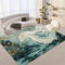 LUPAXA Teppiche Mit Drachenmotiv Im Chinesischen Stil 90x150 Rutschfester Weicher Teppich Im Modernen Kunstdesign, Waschbar, Ultradünne Bodenmatte, Büro, Wohnzimmer, Küche, Schlafzimmer