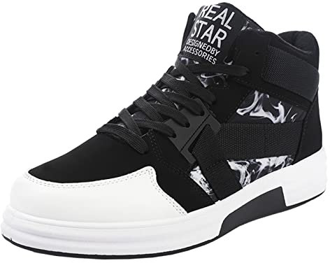 Herren Schuhe Fashion Casual Sneakers Laufschuhe Turnschuhe Mode Turnschuhe Atmungsaktives Bequeme Freizeitschuhe PU Leder Walkingschuhe Leichte Trainers für Walking, Laufen, Sport