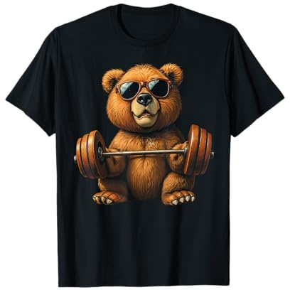 Teddy Bear Bodybuilding Fitness Gym T-Shirt