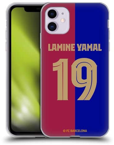 Head Case Designs Offizielle FC Barcelona Lamine Yamal 2024/25 Spieler Home Kit Gel Handyhülle Hülle [Militärischer Schutzgrad] Kompatibel mit Apple iPhone 11