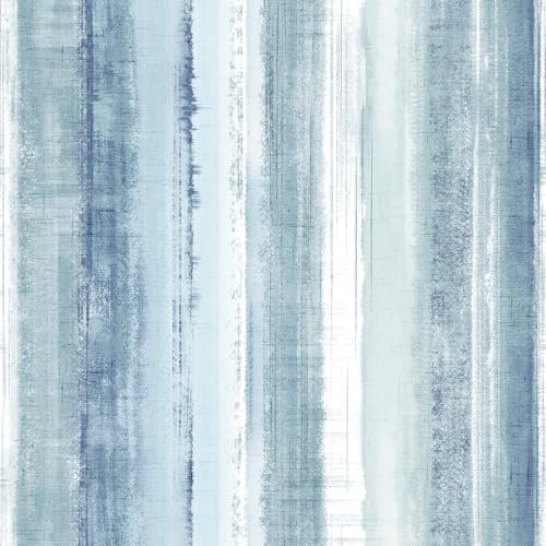 JOLIHOME Rustic Blue and White Self Adhesive Wallpaper Wooden Planks Peel and Stick Contact Paper Thicken Wall Sticker Vinyl Wrap Rolls for Bedroom Kitchen Shelf Door Removable Waterproof 44.5x500cm