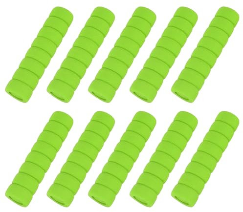 sourcing map 10 Pcs Door Knob Cover, Safety Door Handle Protector Covers Anti-Collision Soft Spiral Door Knob Covers Foam Door Pull Cover for Bedrooms Bathrooms Offices Doors, Green