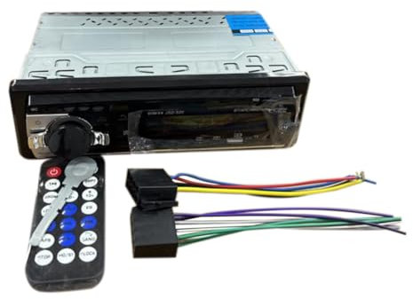 Vocdikficy Radio de Audio Multimedia con Bluetooth para Automóvil, Reproductor MP3 de 12/24 V, 60 W X 4, Reproductor Automático en el Tablero, Compatible con USB, TF, FM, AUX