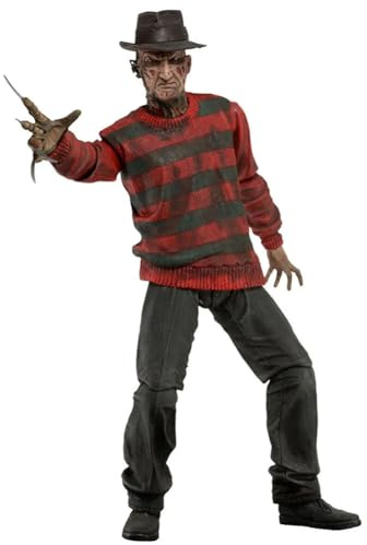 Anjinguang Freddy Krueger Figur Freddy Krueger Actionfigur Anime Figur 18 cm bewegliche Gelenke (mit Zubehör) Stehpose Modell PVC Statue Sammlerstück Wohnkultur Geschenke