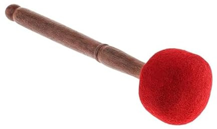 Bol chantant Maillet Bol chantant tibétain Maillet Boule en bois Striker Feutre de laine enveloppé Méditation Bouddha Instruments de musique pour la méditation bouddhiste Yoga