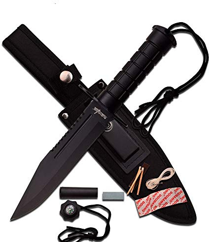 Survival Knife Messer Überlebensmesser Jagdmesser Outdoor Camping HK-786BK