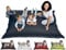 sunnypillow XXL Sitzsack, Sitzkissen aus Kunstleder Outdoor & Indoor 180 x 145 cm mit 380L Styropor Füllung Sessel für Kinder & Erwachsene Sofa Beanbag viele Farben und Größen zur Auswahl Anthrazit