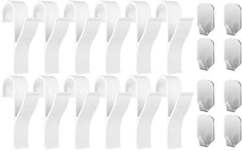 Gancho redondo para radiador – Colgadores para radiador (blanco), ganchos adhesivos para toallas de acero inoxidable – Reordena tu baño, Handy Picks