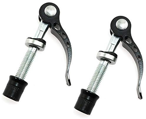 DZS Elec Lot de 2 colliers de serrage M8 x 65 pour selle de vélo pliable - Noir