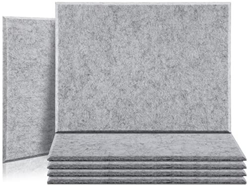 Uoisaiko 30 x 40 cm Akustikpaneele Selbstklebend, Groß Schallabsorber Schallschutzplatten, 6 Stück Schalldämmung Wand für Studio, Decke und Heimbüro