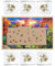 Becko Jigsaw Puzzle Board & Six Puzzle Trays Set, Wooden Puzzle Board Storage Saver with Non-Slip Surface, Easy to Save Puzzles for Up to 1000 Pieces