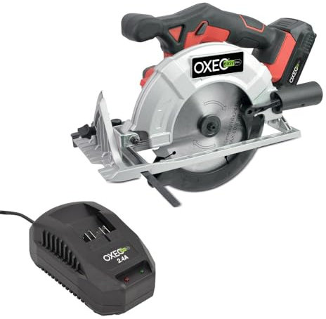 Scie circulaire sans fil 18V Easy Full - avec batterie et chargeur rapide - Led éclairage zone - lame scie Ø165mm – accessoires