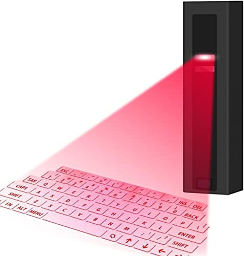 Mllkcao Wireless Keyboard Projector Bluetooth Compatible Mini Keyboard QWERTY Virtual Projection for iOS Android Smartphones