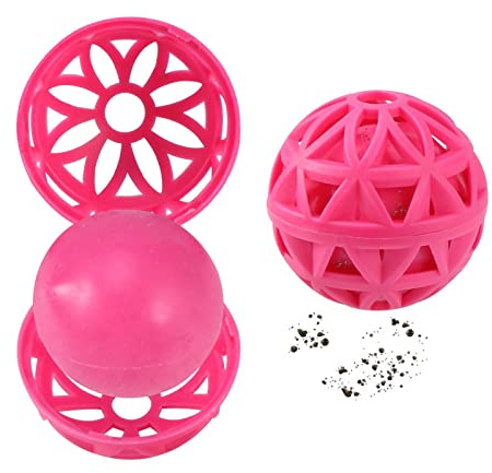 Purse Cleaning Ball, 2pcs Reusable Purse Ball Cleaner For Bag Backpack, Purse Cleaning Ball Pet Hair Remover Dirt Crumbs Purse Crumb Catcher Ball, Keep Handbags Clean Dirt in your Purse Bag(Pink)