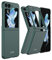 FTRONGRT Cover per Samsung Galaxy Z Flip 5, Ultra Sottile, Antiscivolo AntiGraffio Hard PC Custodia per Samsung Galaxy Z Flip 5-Verde Foresta