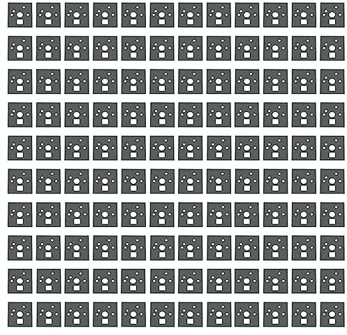 Ruiwaer 120PCS Black PORON Keyboard Switch Pads Poron Foam Keyboard Switch Film Poron Switch Pads Switch Film Switch Pads for Hot Swap Keyboard