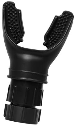 Atemwiderstandstrainer, tragbares, leichtes Trainingsgerät, Muskeltrainer mit variablen Einstellungen, leicht zu reinigen (Schwarz)