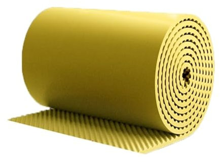 Noise Insulation Soundproofing Foam 10m/Roll Noise Insulation Soundproofing Foam, 5cm Thick Self Adhesive Sound-Absorbing Cotton, Acoustic Boards For Studio Home Cinema Ktv (Color : Yellow, Size : 1