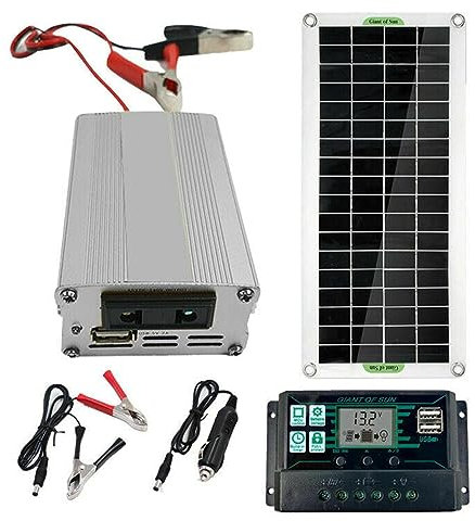 200W Solar Panel Kit 12V To 220V Battery Charger RV Travel Trailer Camper Controller With System Solar Electric 100A Van charger Mobile 5V kit Bank Marine Panels school power school Charge Out