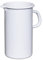 Riess, 0836-033, brocca smaltata, diametro 10 cm, contenuto 1,5 litri, peso 0,53 kg, colore bianco, serie CLASSIC BIANCO