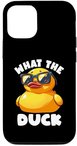 iPhone 12/12 Pro What The Duck Owner I Love Ducks Lover Funny Rubber Duck Case