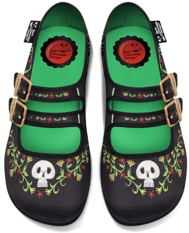 Hot Chocolate Design Chocolaticas Still Life Women's Mary Jane Flat Multicoloured HCD 43