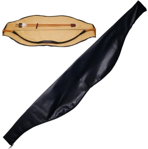 HiyyFloy Bogenschießen Langbogen Fall Pu Leder Bogen Tragetasche 60 Zoll Traditionelle Bogen Aufbewahrungstasche Bogen Holster Tasche Für Outdoor Schießen Jagd