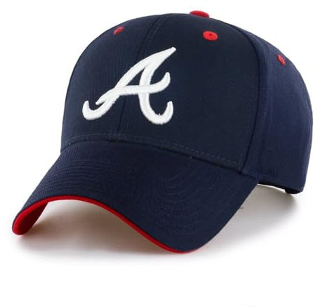 Fan Favorite Atlanta Braves Cap Verstellbare Mütze Navy, Marineblau, Einheitsgröße