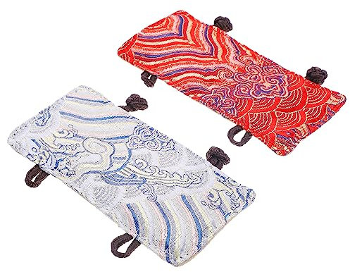 CIYODO 2pcs Tea Kettle Handle Cover Set, Heat-resistant Anti-scald Cloth Sleeve for Teapot Handles, Decorative Protective Pot Gloves Suitable for Copper, Iron, Silver Kettles in Kitchen