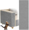 Tapete Autoadhesivo para Rascar Gatos, ZoneYan lfombrilla Autoadhesiva Recortable, DIY Climbing Cat Scratcher, Tapete Rascador para Gatos, Protege Alfombras y Sofás (Gris Claro, 30×100cm)