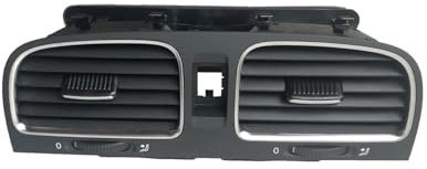 LAYYSD A/C Entlüftung Für Golf 6 R Für GTI Für Jetta Für Variante Chrom Armaturenbrett Autozubehör Air Outlet Vent5K0819728N 5K0 819 728 N Klimaanlage Entlüftung