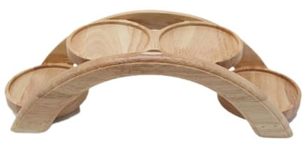 DimyFew Holztablett Zum Servieren Und Präsentieren von Snacks, Obst Und Desserts, 4-stufig