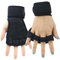 LIZHAYG Gym Handschuhe Gym Fitness Schwergewicht Trainingshandschuhe Männer Frauen Körperunterstützung Gebäude Handschuhe Handgelenk rutschfeste Finger Gewichtheben Sport(Black,M)